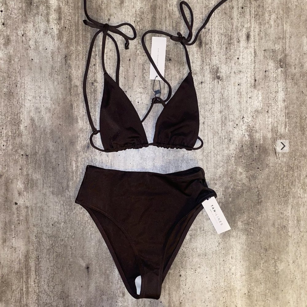 Shop Tan+Lines by Sivan Ayla Espresso Bikini